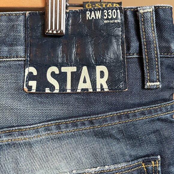 G Star Raw Men's Jeans.  Size:  33 x 34. Button up fly. - Picture 4 of 12